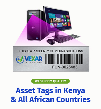 Vexar asset identification products prepared for regional delivery Asset tags prepared for delivery across African markets