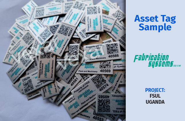 QR code asset tag being scanned with a smartphone during a count