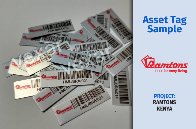 Acetone-activated tamper-evident asset tags produced in Nairobi, Kenya