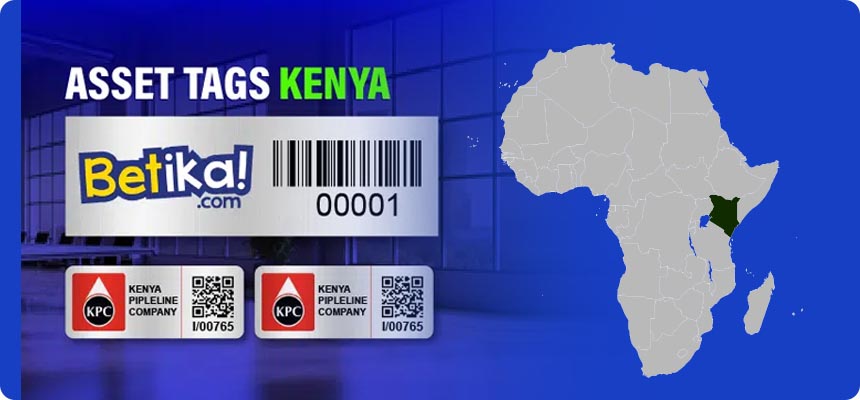Asset tag consignments sequenced by country before dispatch from Nairobi Labelled asset tag consignments prepared for dispatch to regional client sites