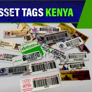 Aluminium Acetone Activated barcode asset Tags in Kenya and Africa