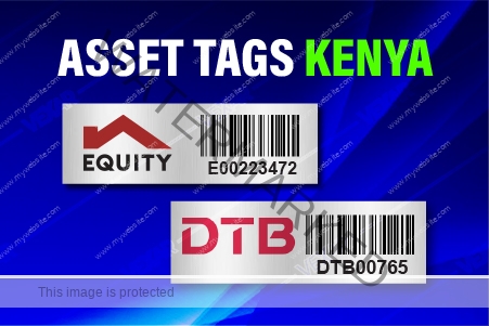 An image of Acetone Activated Adhesive Asset Tags in Nairobi Kenya