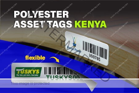 An image of Polyester Asset Tags in Nairobi Kenya