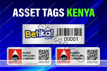 An image of Various types of Aluminium Asset Tags in Nairobi Kenya