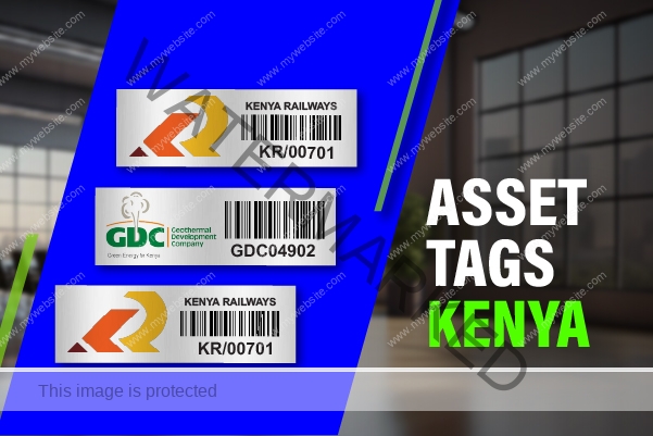 Asset Tagging Company in Kenya Producing Aluminium Asset Tags with acetone activated adhesive