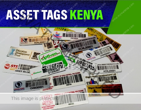 acetone activated asset tags, Barcode Asset Tags with acetone activated adhesive in Kenya