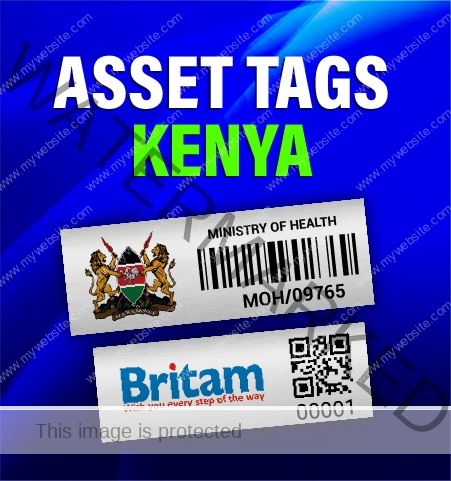 aluminium asset tags in Kenya, asset tags printing in Kenya, acetone activated adhesive asset tags i